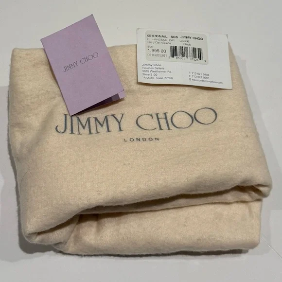 Jimmy Choo Black and Gold Leather Tote - Picture 8 of 8